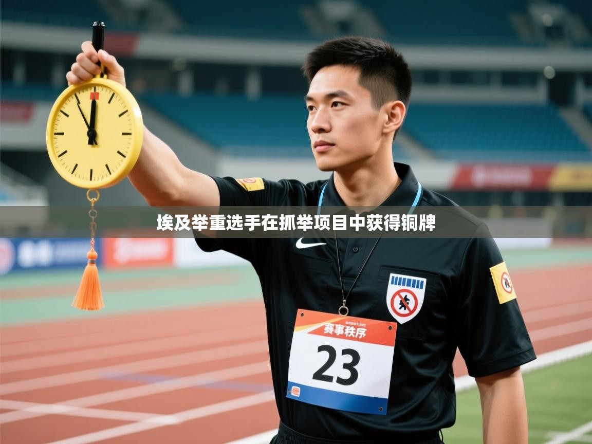 埃及举重选手在抓举项目中获得铜牌  第2张